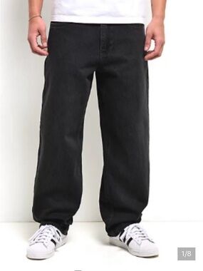 Empyre Men's Black Relaxed Jeans